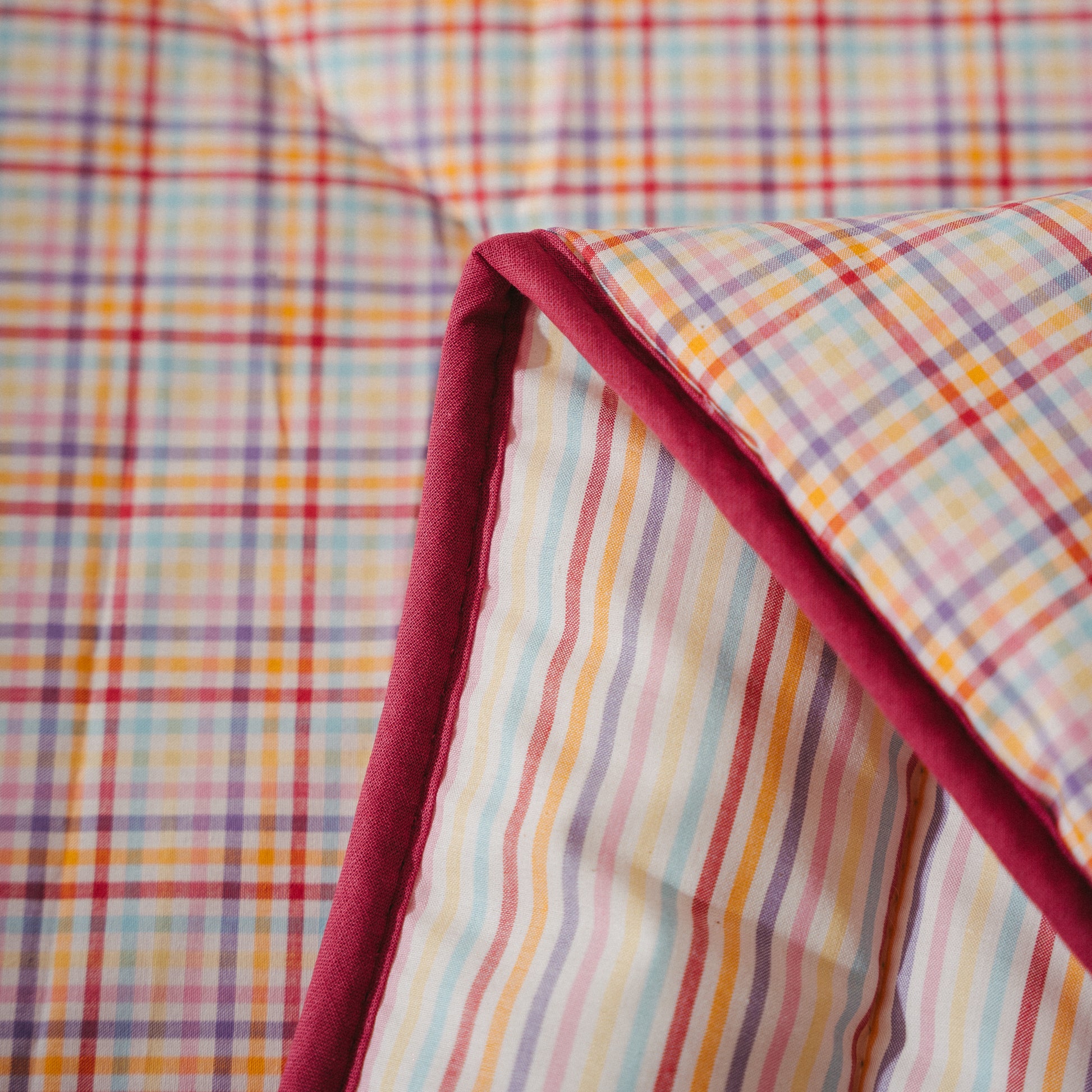 Colcha Decorativa, ARCO-ÍRIS, ROSA