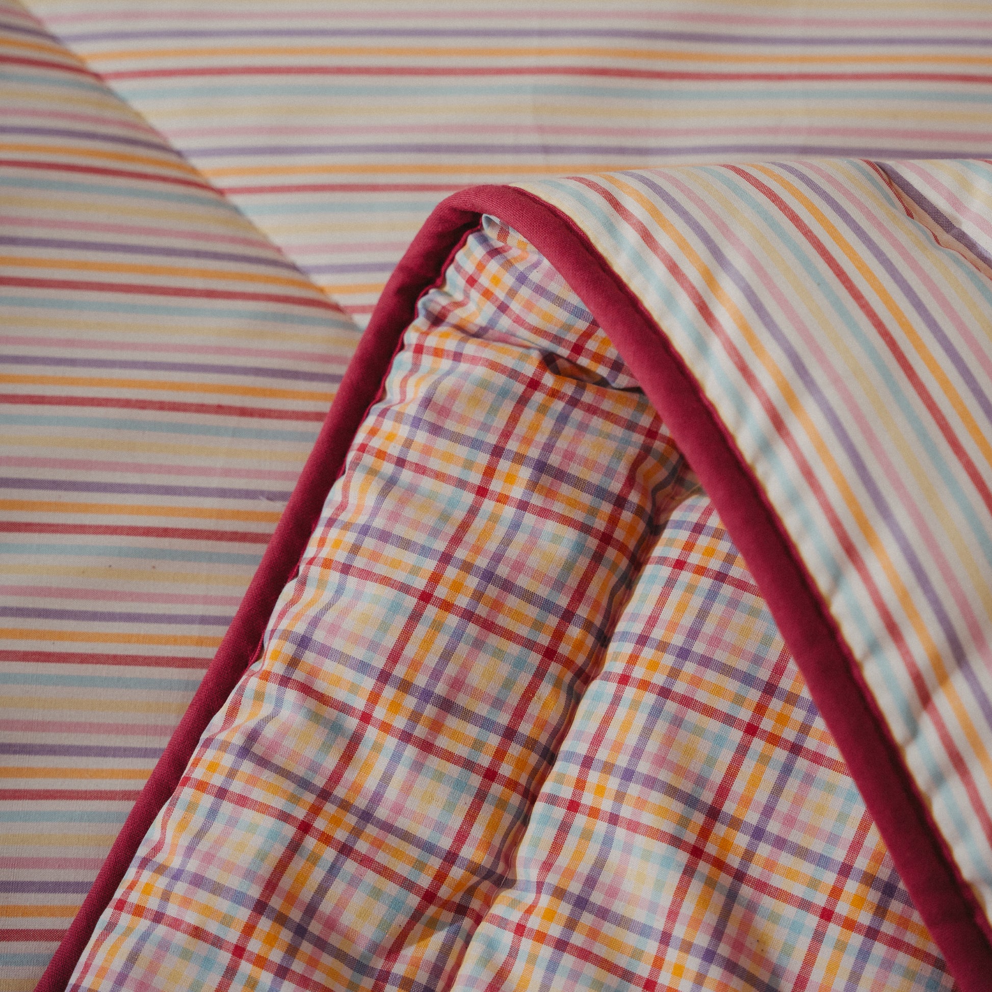 Colcha Decorativa, ARCO-ÍRIS, ROSA