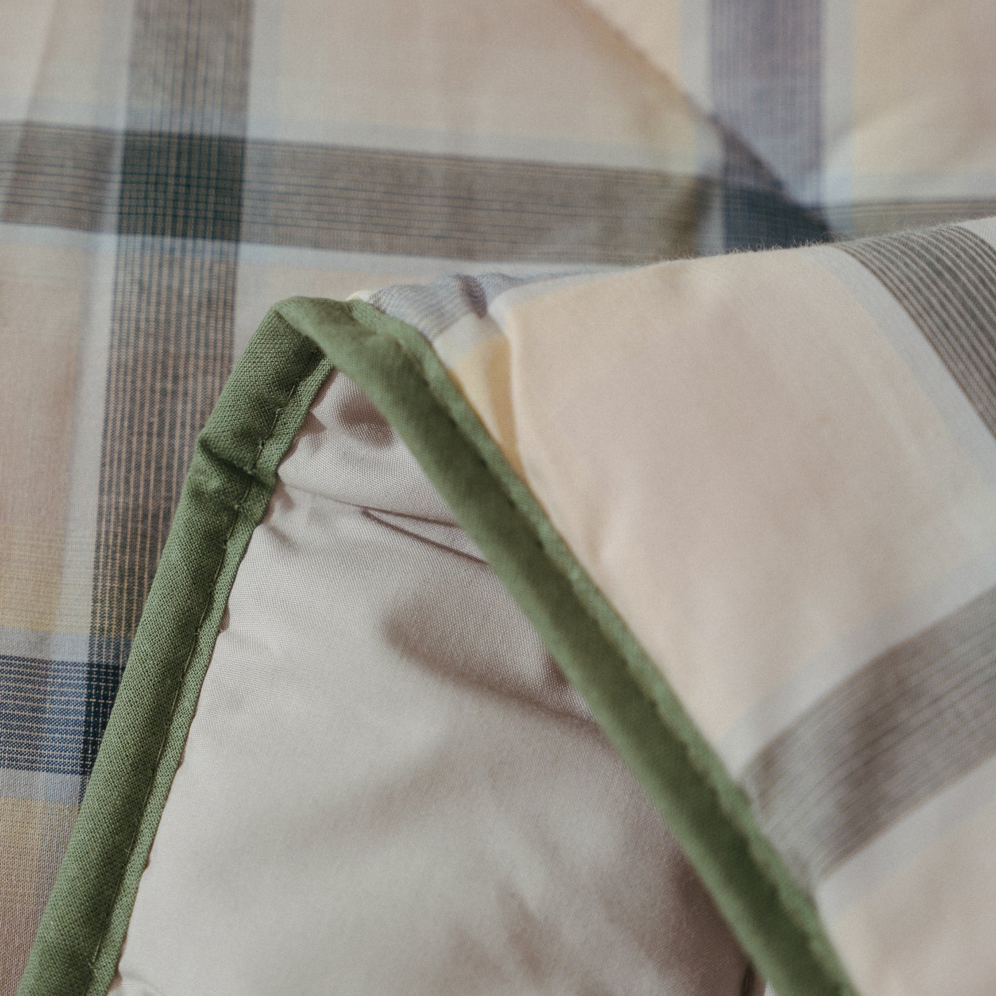 Colcha Decorativa, XADREZ VERDE