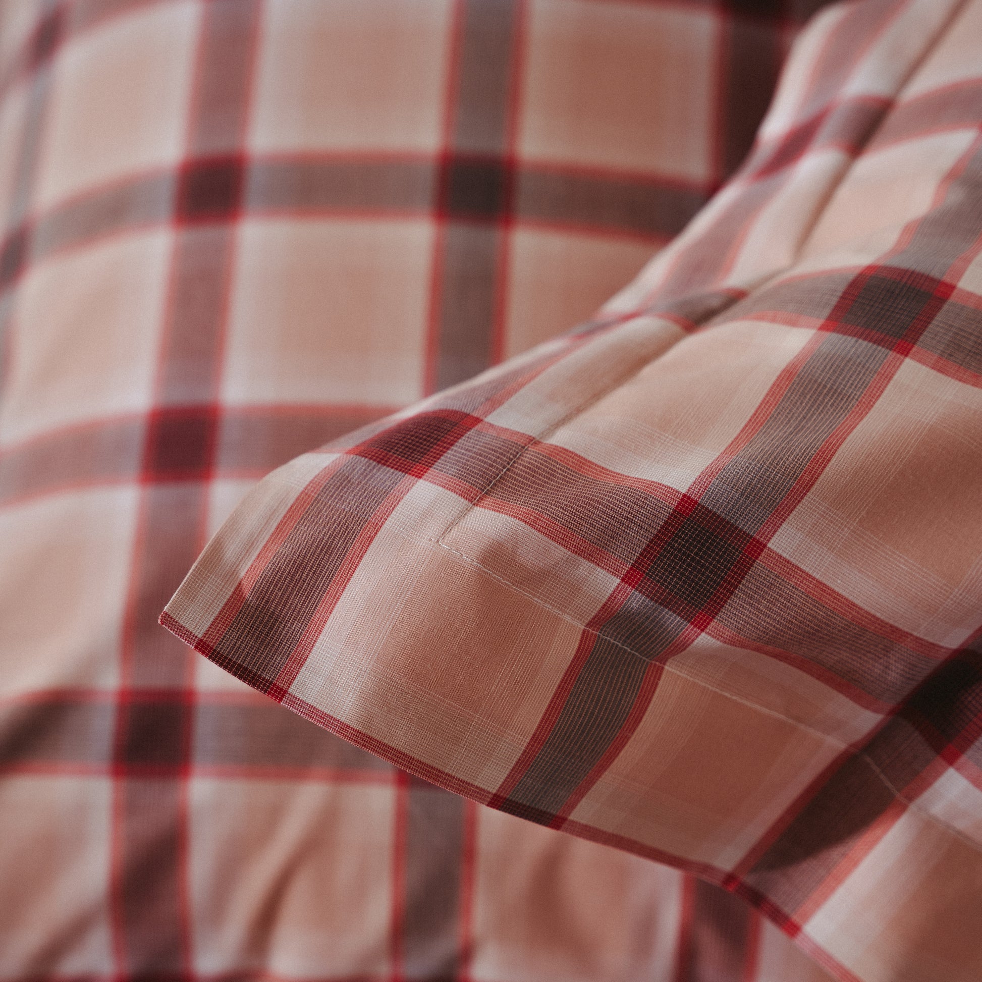 Colcha Decorativa, XADREZ VERMELHO