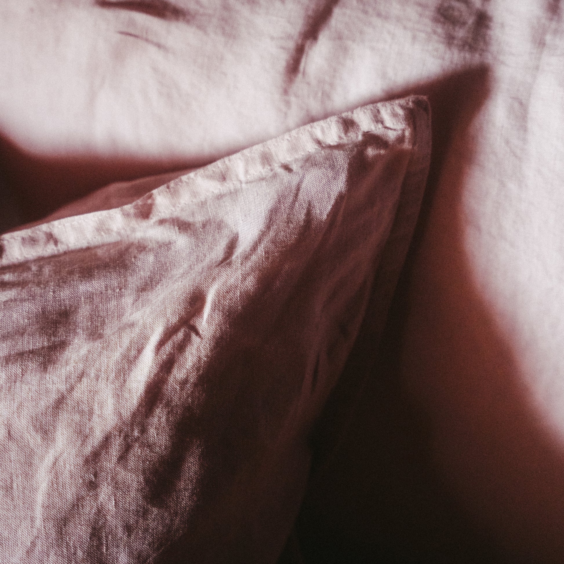 Fronha Decorativa, Linho Lavado, Cor-de-Rosa