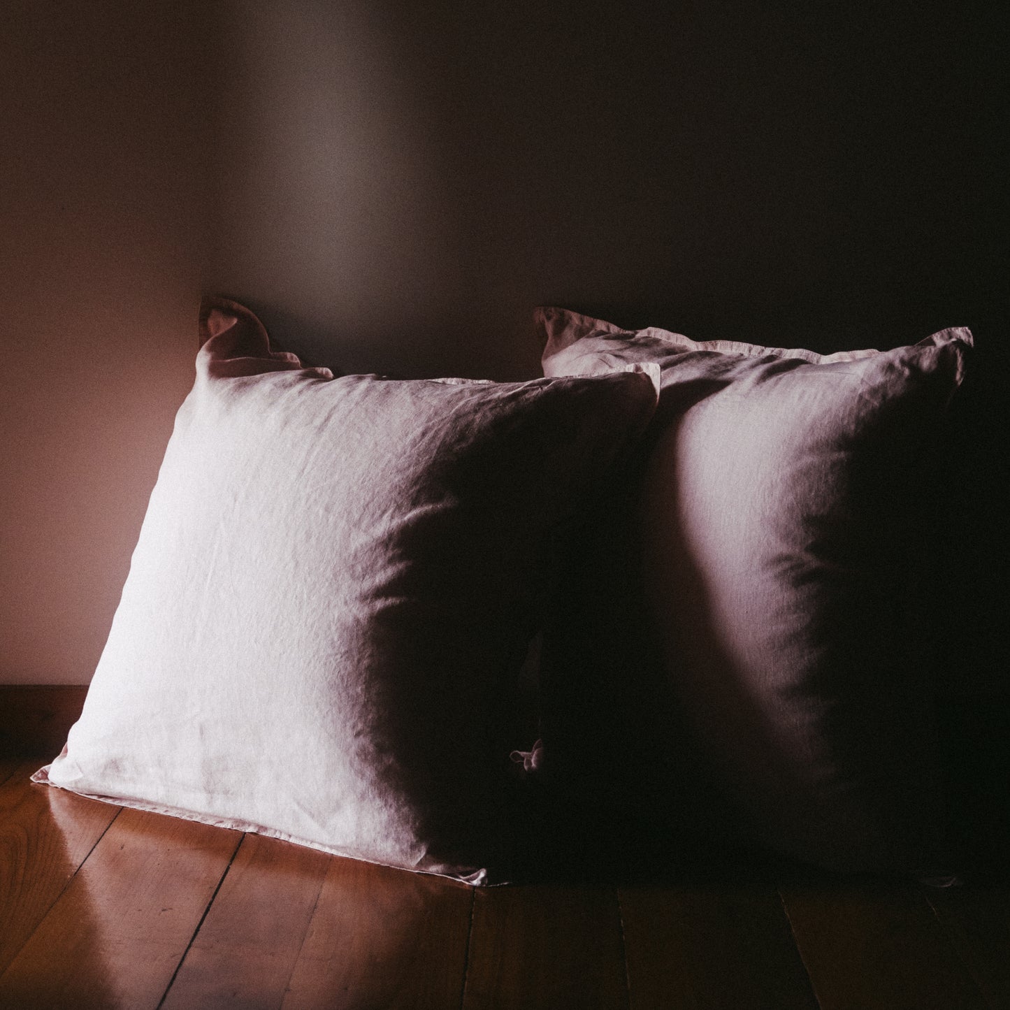 Fronha Decorativa, Linho Lavado, Cor-de-Rosa