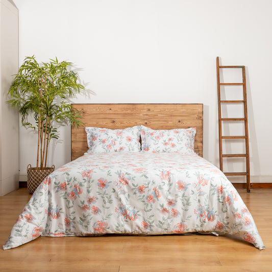 Jogo Capa de Edredão, Cetim de Algodão, Waterflower