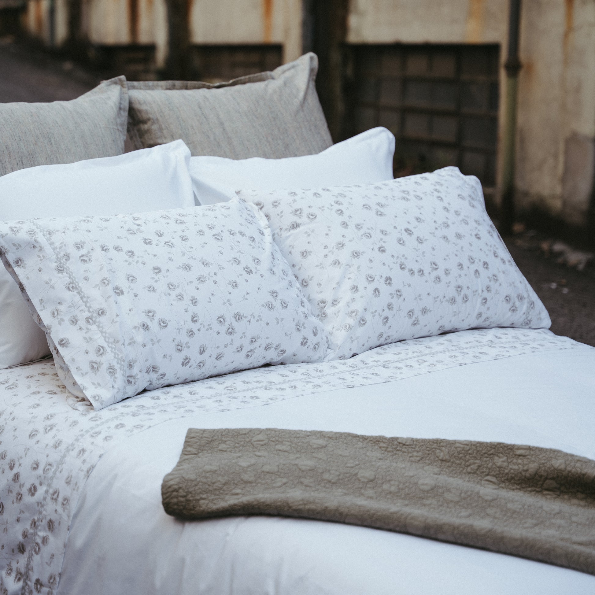 Jogo de lençóis, ADILIA, Cinza