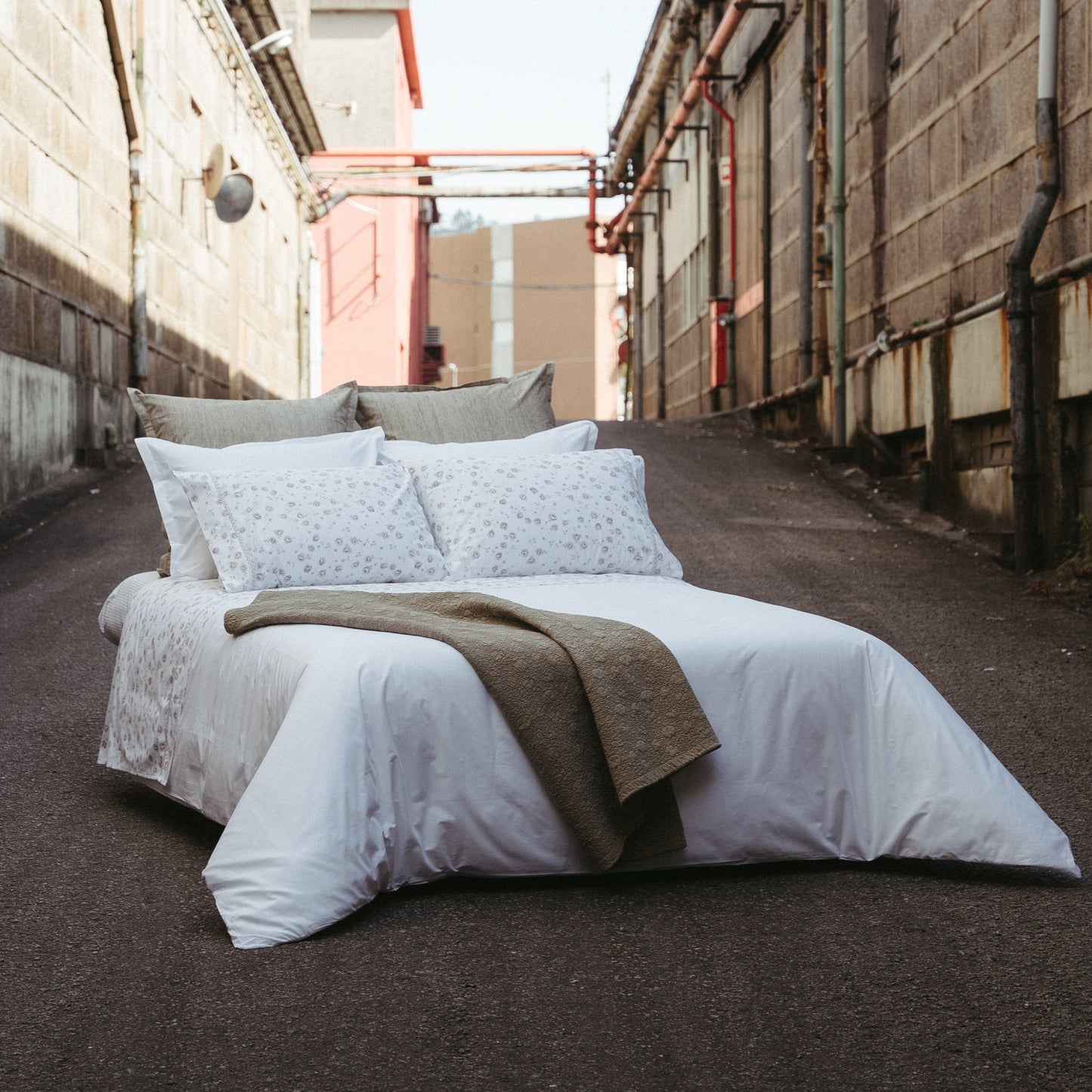 Jogo de lençóis, ADILIA, Cinza