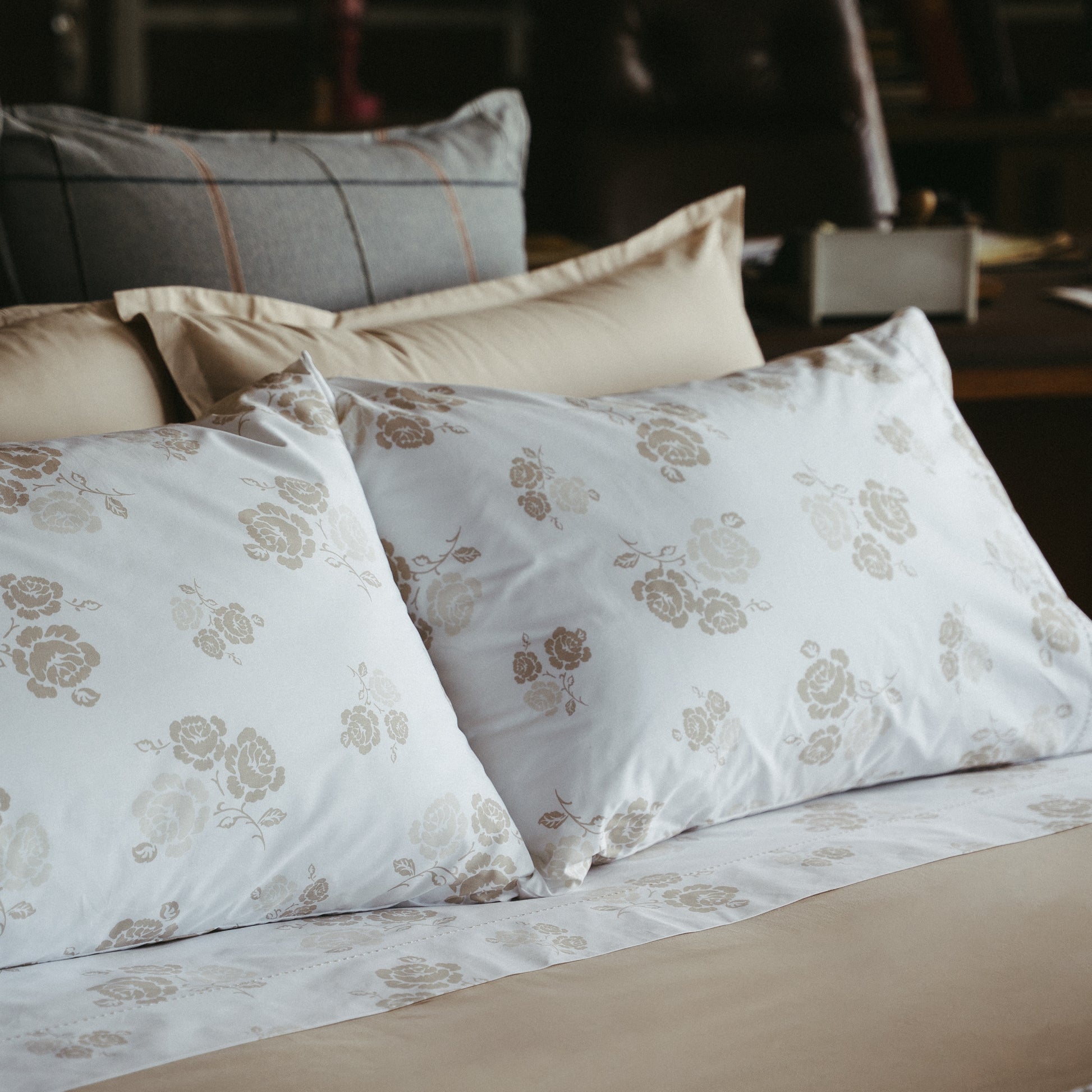 Jogo de lençóis, DEOLINDA, Bege