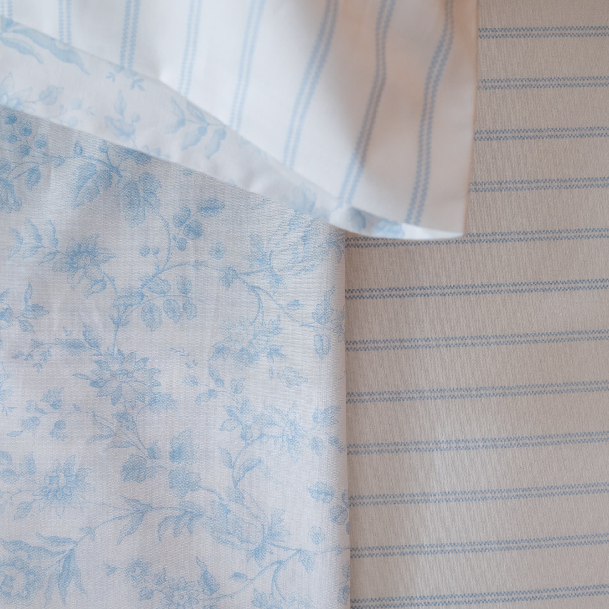 Jogo de Lençóis, 100% Algodão, VALLEY, Lightblue