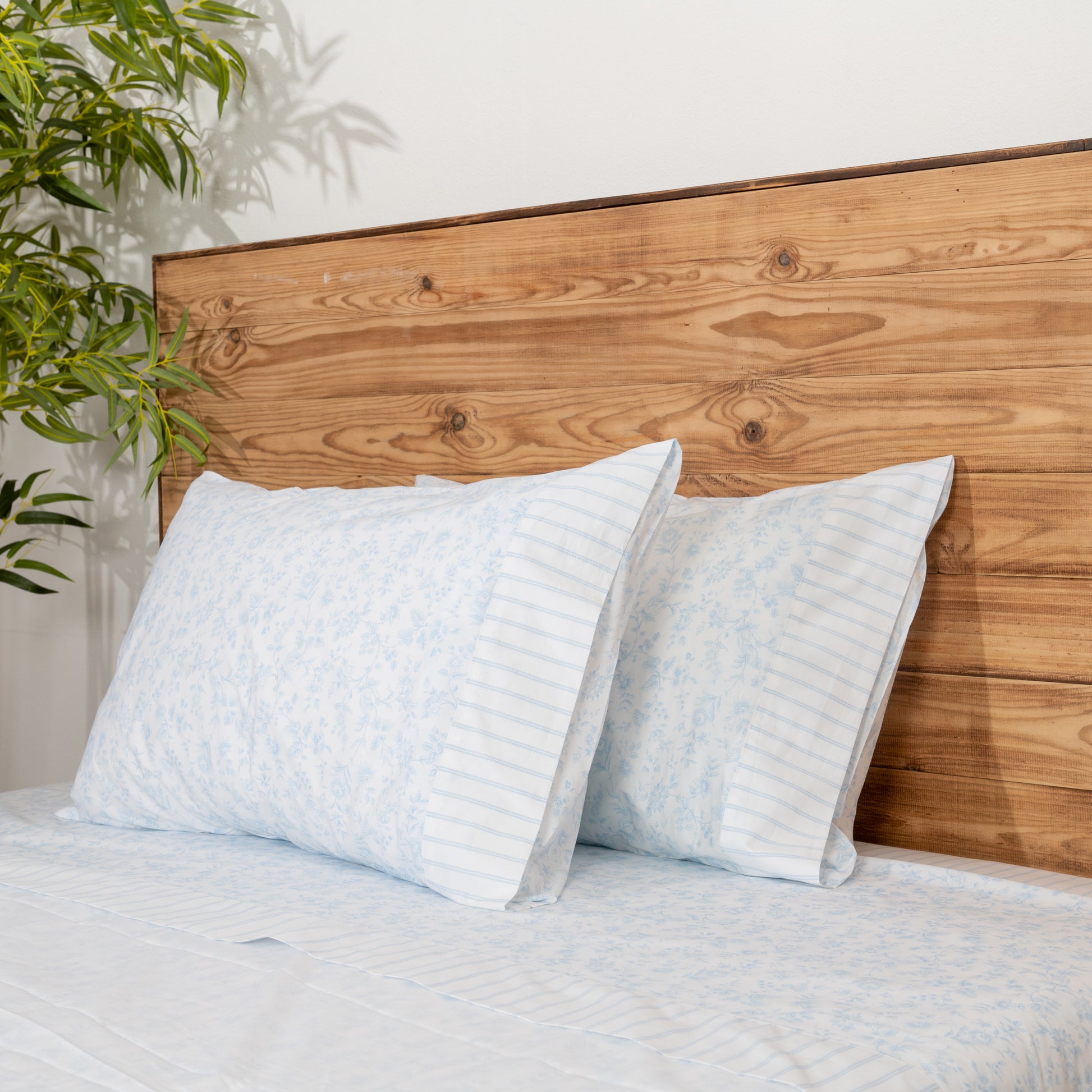 Jogo de Lençóis, 100% Algodão, VALLEY, Lightblue