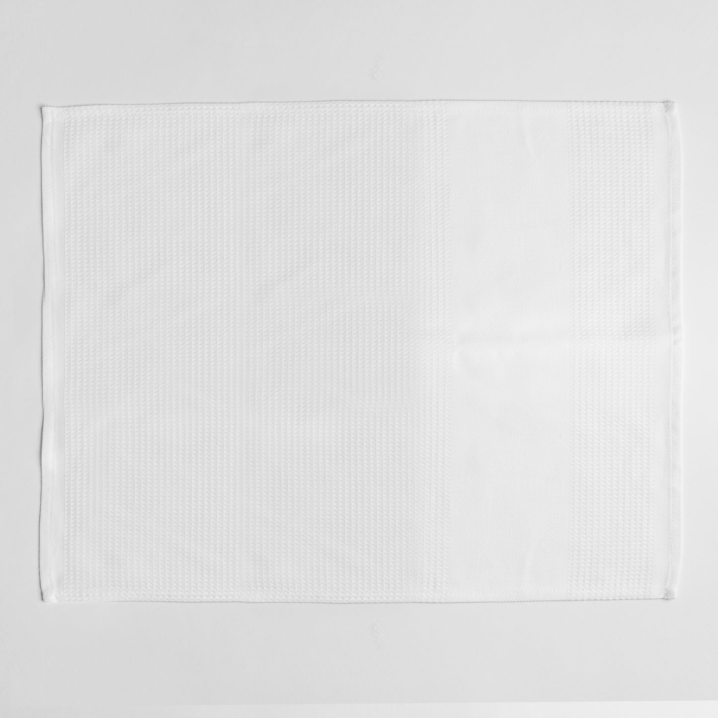 Pano de cozinha liso, cetim de algodão, branco